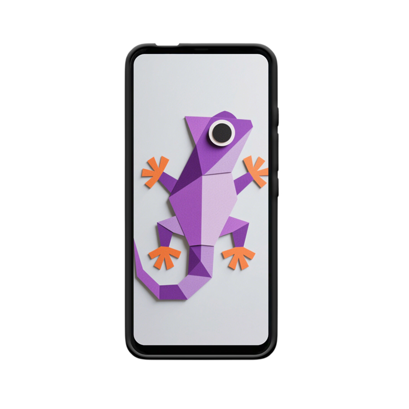 Motorola One Fusion+ Hülle und die lebendige Papier-Eidechse der Kreativität – Bild 2