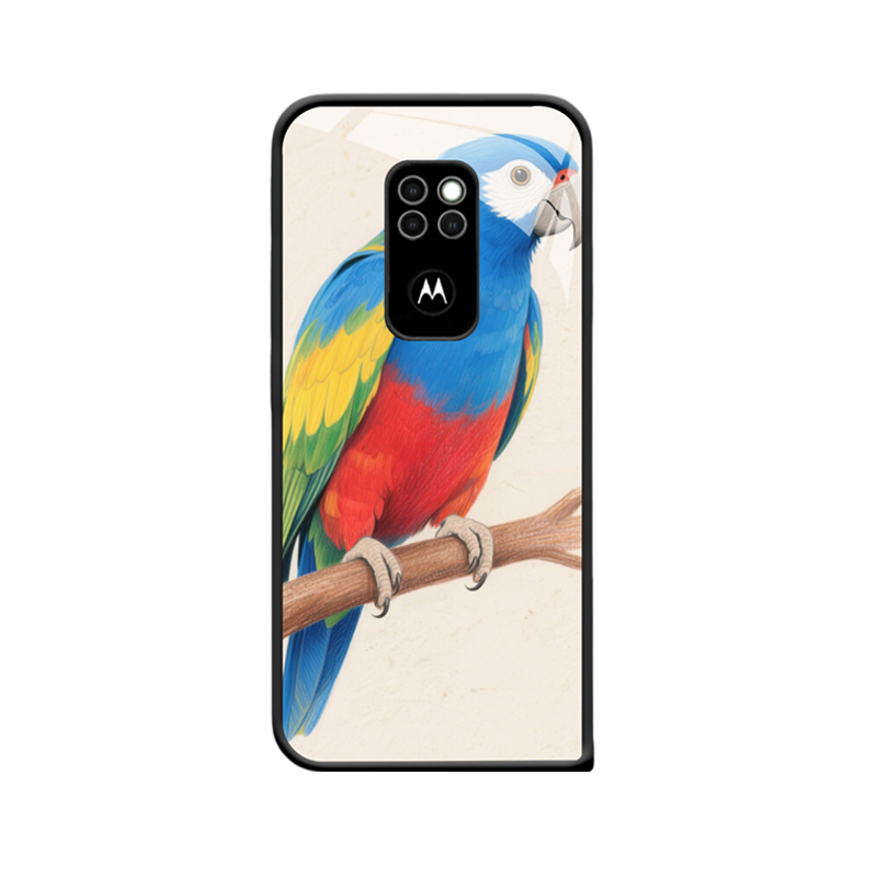 Motorola Defy 2021 Hülle und die Schönheit des Regenwald-Papageis