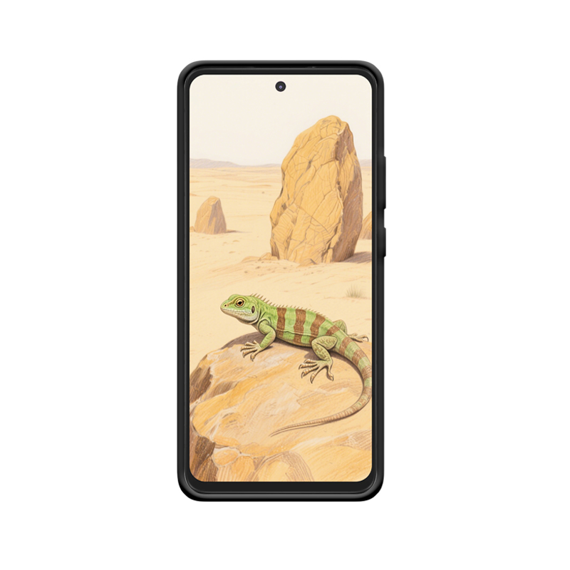 Motorola One 5G Ace Hülle und der Wüstenleguan als Wächter – Bild 2