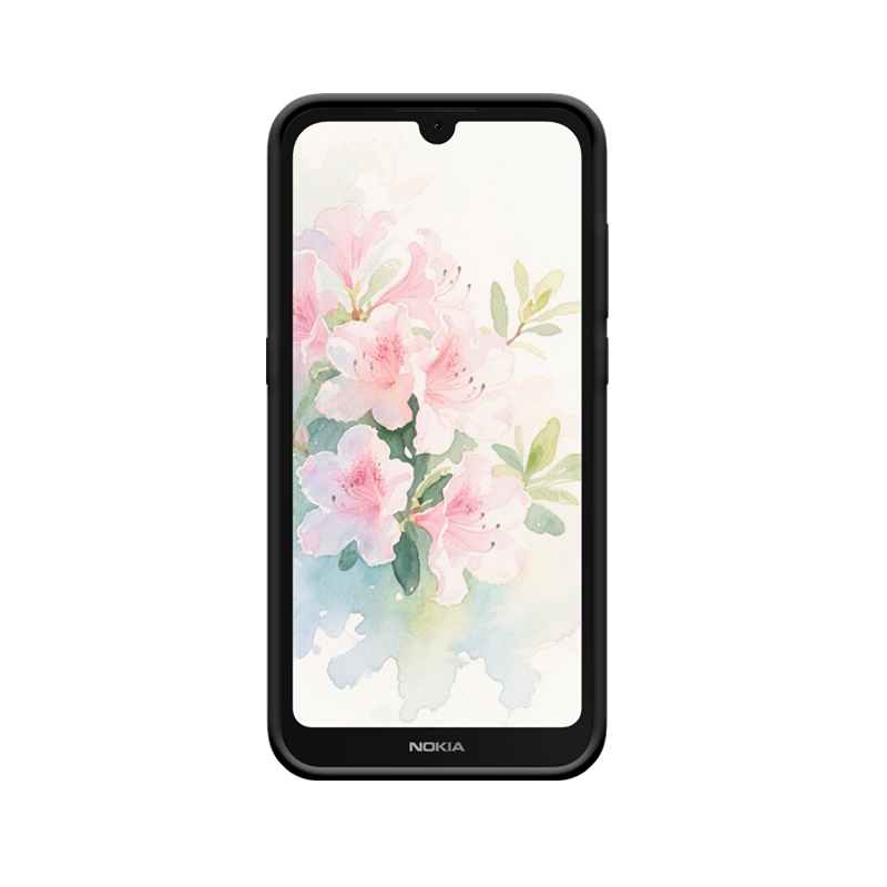 Rhododendron sanft blühend, Nokia 1.3 Hülle spiegelt den Frühlingsmorgen – Bild 2