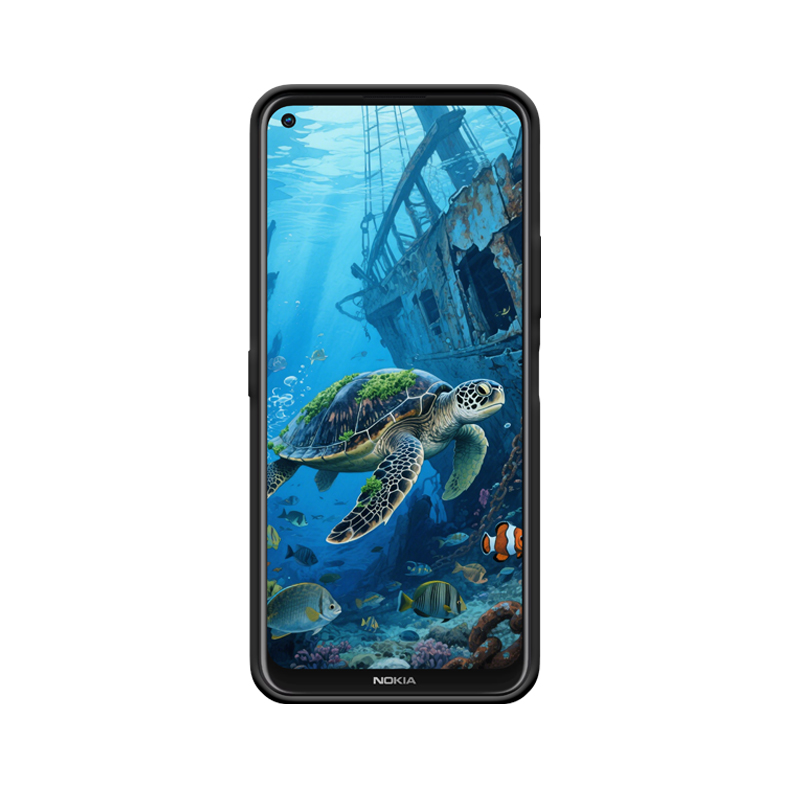 Nokia 8.3 Hülle und die alte Schildkröte im tiefen Meer – Bild 2