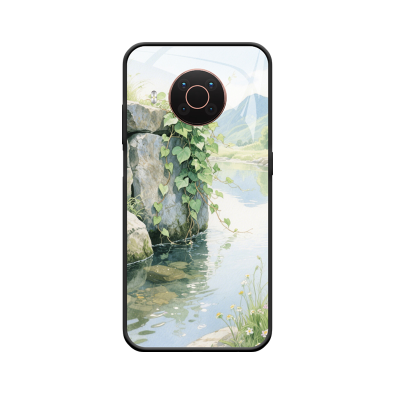 Die stille Landschaft von Efeu und Nokia X20 Hülle