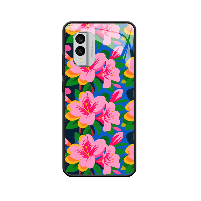 Die Frühlingsromantik von Nokia X30 und Rhododendren