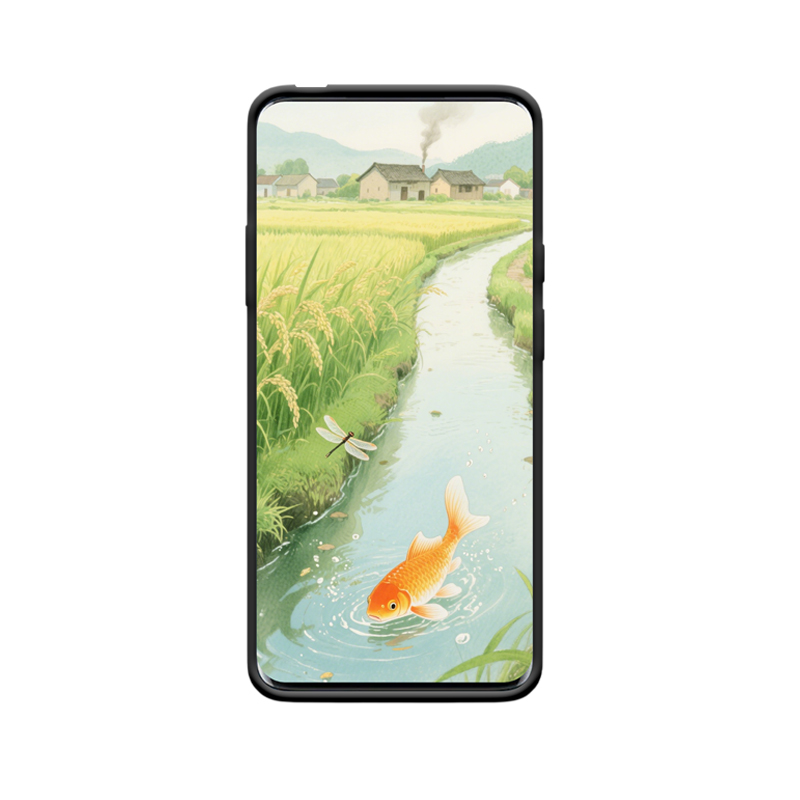 Ländliche Poesie mit Goldfisch und OnePlus 7 Hülle – Bild 2