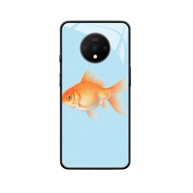Reines Bild mit Goldfisch und OnePlus 7T Hülle