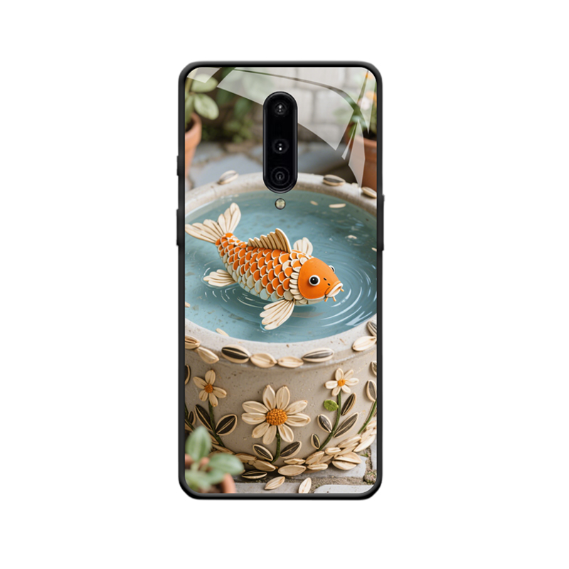 Tanz der Koi und OnePlus 8 Hülle in einer gemütlichen Ecke