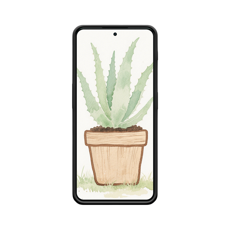 Frische Agave im Sonnenlicht und die heilende Aura der OnePlus Nord 3 Hülle – Bild 2