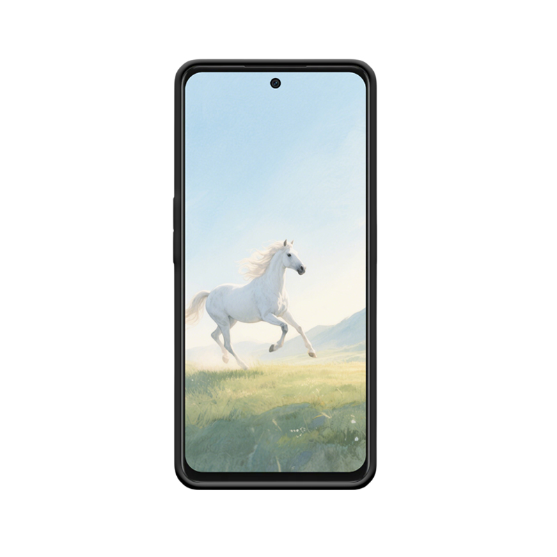 Das freie weiße Pferd und der Ritt über die Weide mit der OnePlus Nord CE 3 Lite 5G Hülle – Bild 2
