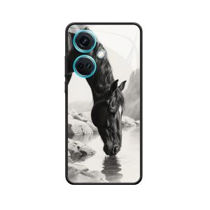 Die elegante schwarze Pferd und die ruhige Verschmelzung mit der OnePlus Nord CE 3 Hülle