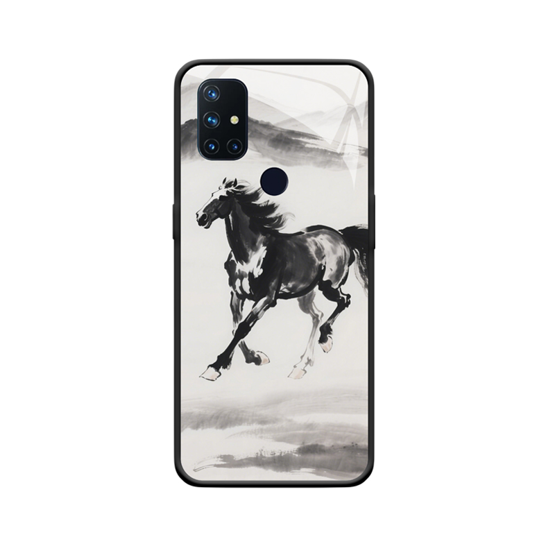 Der schwarze Hengst und die östliche Eleganz der OnePlus Nord N10 Hülle