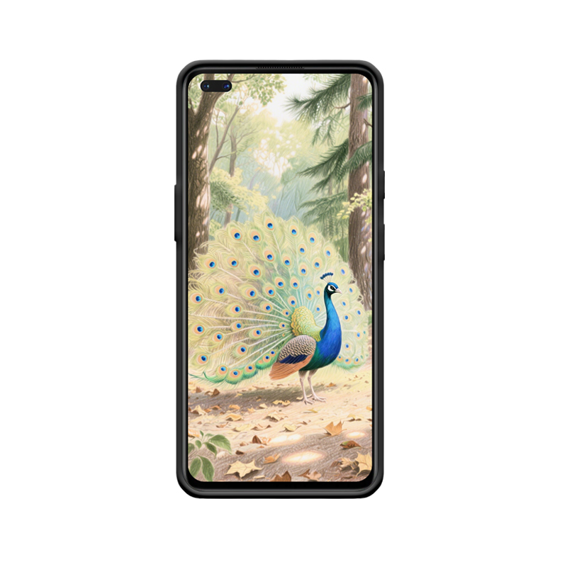 Wald-Eleganz und der prächtige Pfau mit OnePlus Nord Hülle – Bild 2