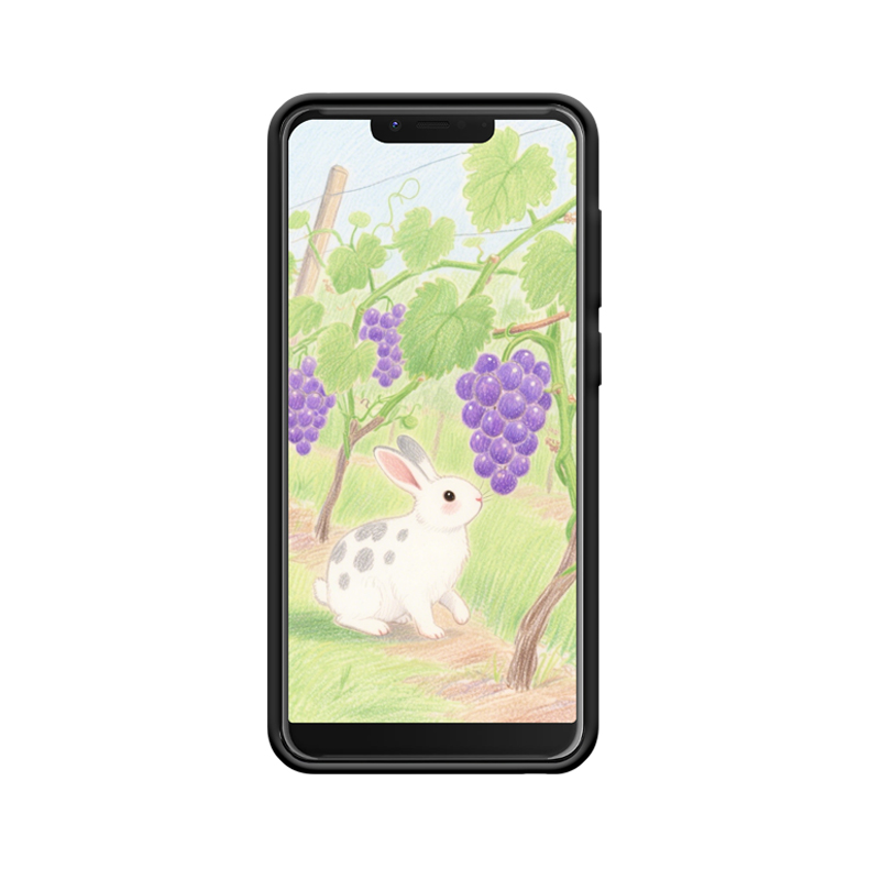 Erwartung aus dem Märchen: Hase und Wiko VIEW 2 GO Hülle – Bild 2