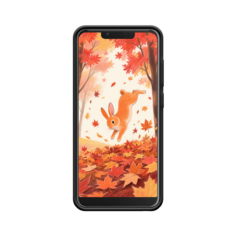 Herbstliche Sprünge: Hase und Wiko VIEW 2 PLUS Hülle – Bild 2