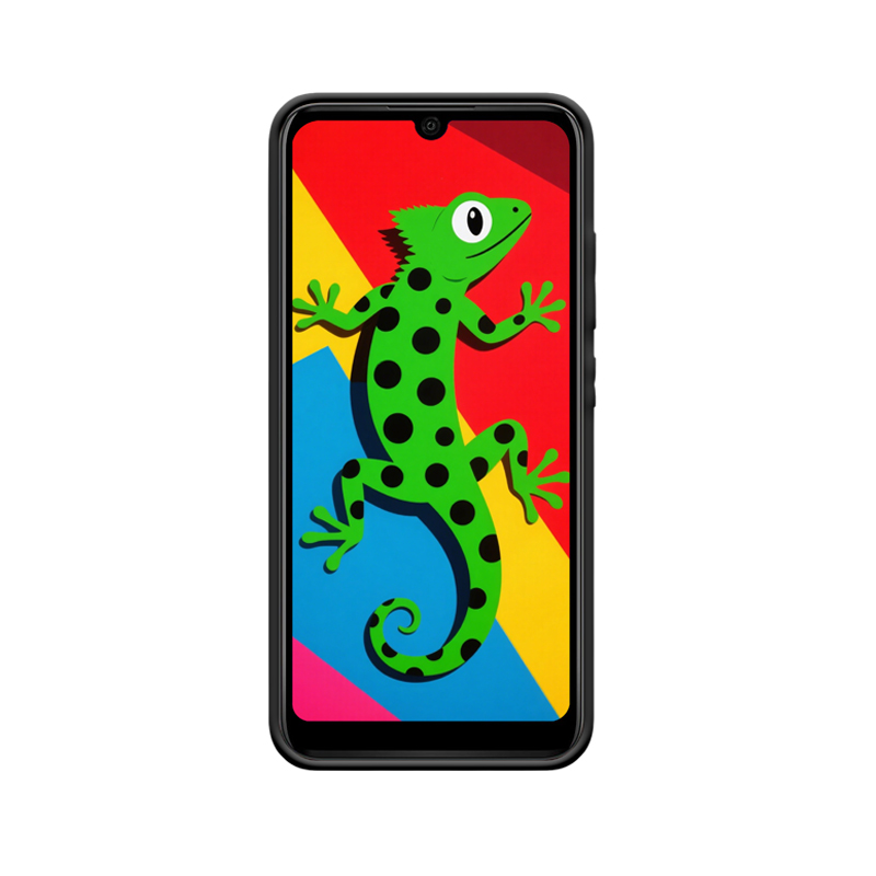 Lebendige Eidechse: Farbige Bühne der Wiko VIEW 3 LITE Hülle – Bild 2