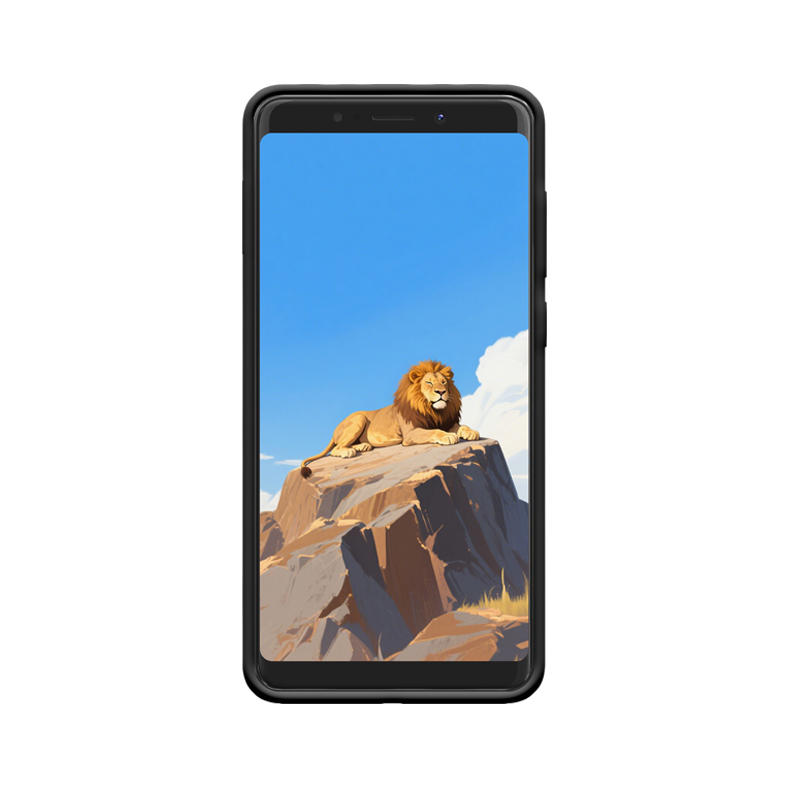 Lässiger König: Löwe und Wiko VIEW LITE Hülle – Bild 2