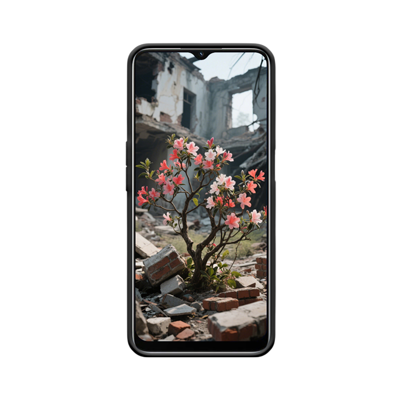 Die Lebenskraft der Azaleen in den Ruinen und das OPPO A16s – Bild 2
