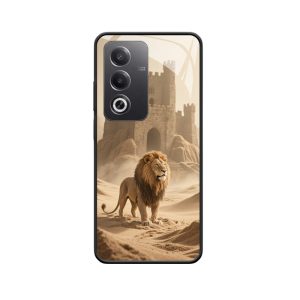 Der Löwe und OPPO A3 Pro 5G der Geist des Wüstenkönigs
