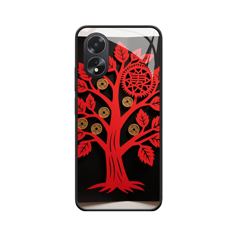 Festlicher Scherenschnitt Moneytree und die Bedeutung des Reichtums des OPPO A38
