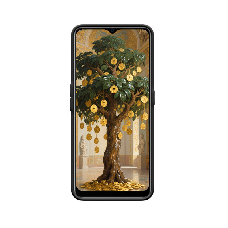 Luxuriöser Moneytree und das Symbol des Reichtums des OPPO A5 – Bild 2