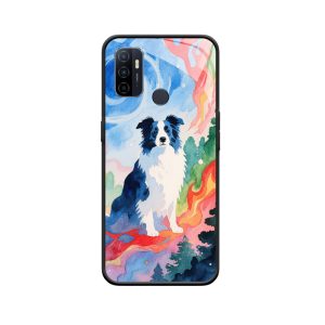 OPPO A53s Hülle mit einem Border Collie im Traumland