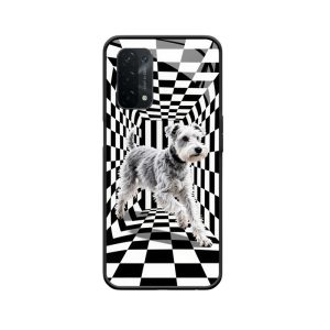 OPPO A54 5G Hülle mit einem mysteriösen Hund im Tunnelabenteuer