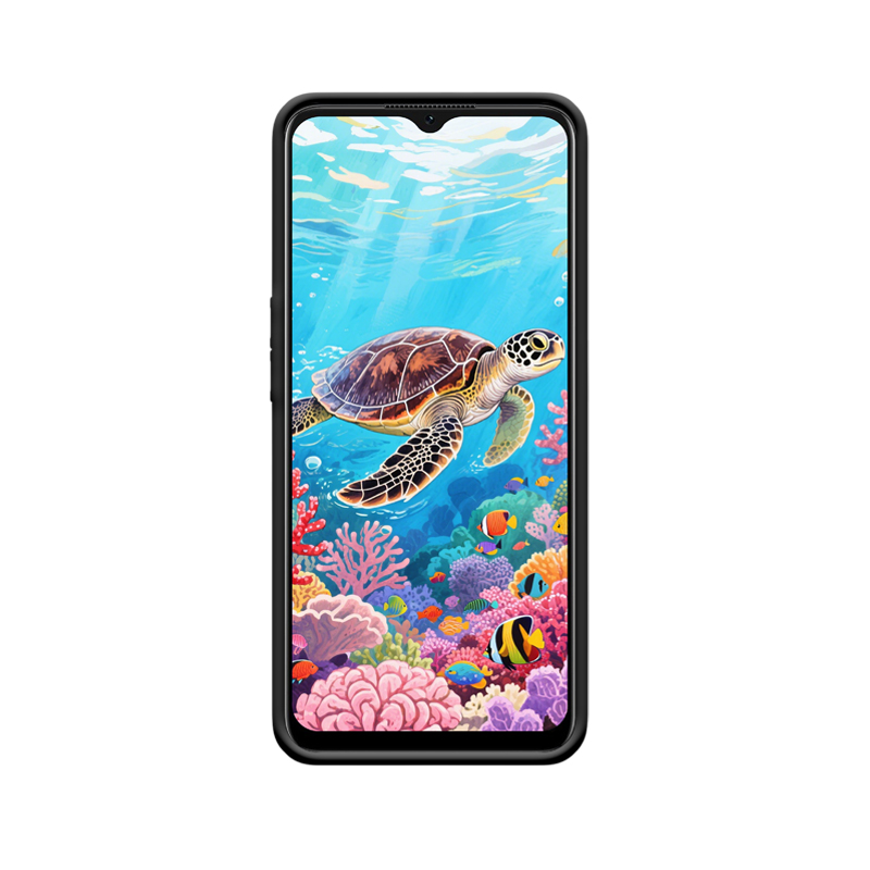 OPPO A57 Hülle mit einer Schildkröte im traumhaften Unterwasserreich – Bild 2