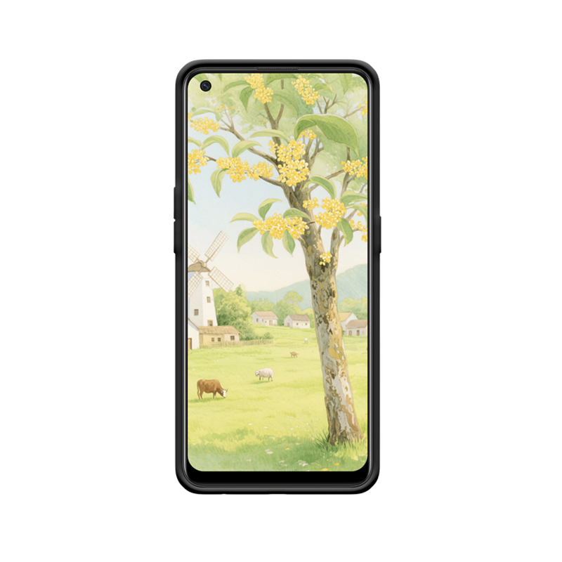 Perfekte Kombination von Osmanthusblüten und OPPO A74 Hülle in einer ruhigen Landschaft – Bild 2