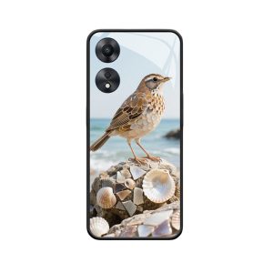 Künstlerische Drossel am Meer und die wunderbare Verbindung mit OPPO A78 5G Hülle