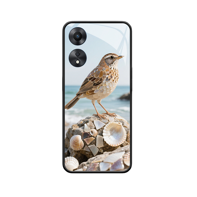 Künstlerische Drossel am Meer und die wunderbare Verbindung mit OPPO A78 5G Hülle
