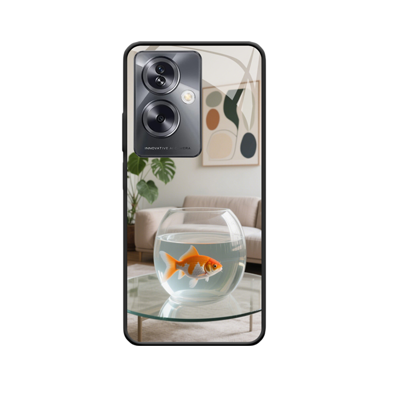 Lebender Goldfisch und OPPO A79 5G Hülle in frischer Harmonie