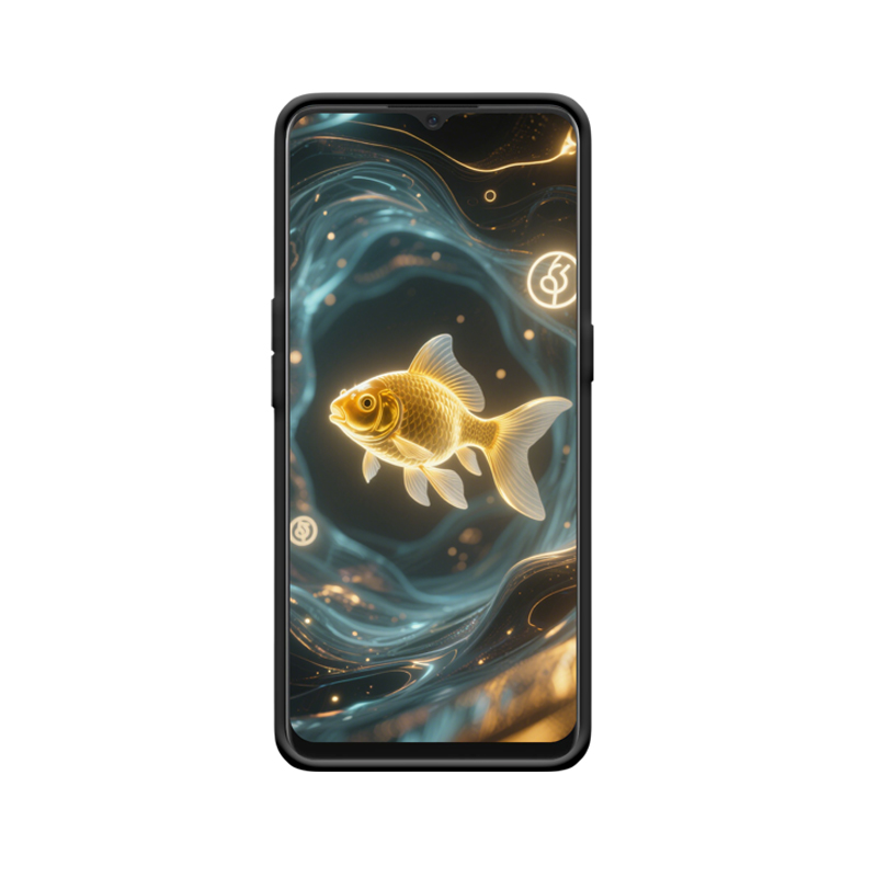 Traumhafte Goldfisch und OPPO A91 Hülle in mystischer Harmonie – Bild 2