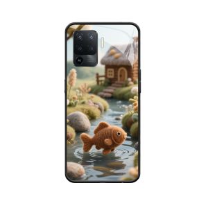 Märchenhafter Goldfisch und OPPO A94 Hülle in einer warmen Welt
