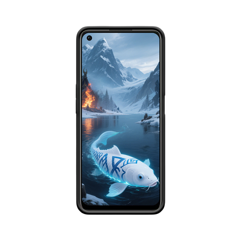 Mystischer Koi und OPPO A96 Hülle in winterlicher Vitalität – Bild 2