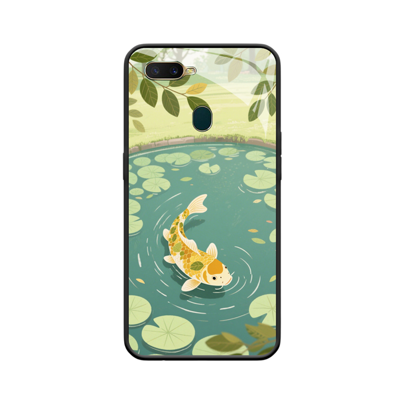 Koi im Sommergarten mit OPPO AX7 Hülle