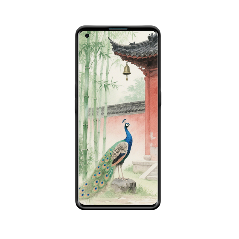 Eleganter chinesischer Garten OPPO Find X2 Pro und der prächtige Pfau – Bild 2