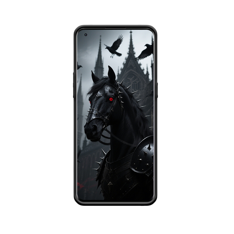 OPPO Find X5 Pro Hülle Schwarzes Pferd mit mystischer Kraft – Bild 2