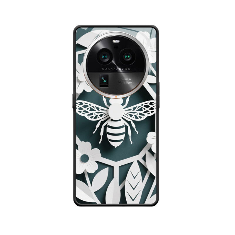 Bienen-Papierkunst und die elegante Kunst der OPPO Find X6 Pro Hülle