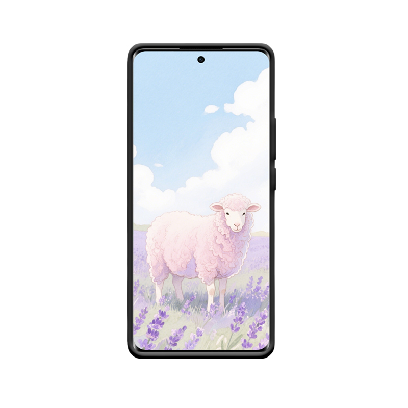 OPPO Reno11 Pro 5G Hülle Zarte Schaf im Lavendelfeld – Bild 2