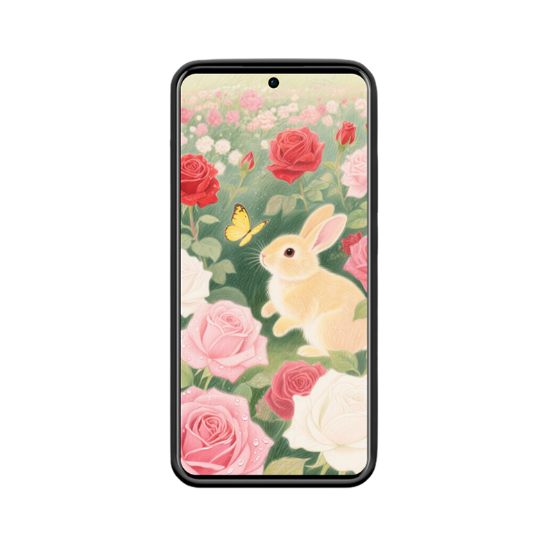 Der Hase und OPPO Reno13 Pro 5G Hülle die schöne Zeit in den Rosen – Bild 2