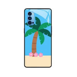 Tropische Palme und die lebendige Verschmelzung mit dem OPPO Reno4 Pro 5G
