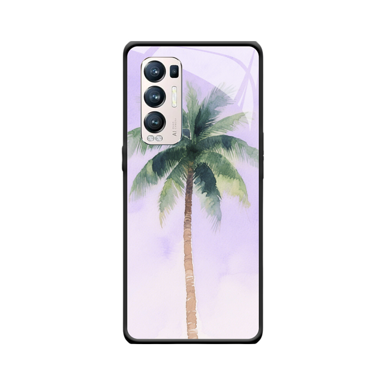 Traumhafte Palmenwasserfarbe und die frische Verschmelzung mit dem OPPO Reno5 Pro 5G