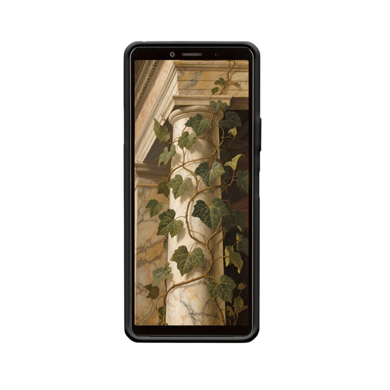Die natürliche Eleganz der Efeu und Sony Xperia 10 II an Marmorsäulen – Bild 2