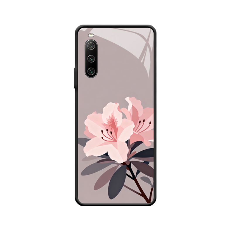 Die Eleganz der Rhododendren und die Schlichtheit des Sony Xperia 10 IV