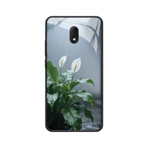 Eleganz des Spathiphyllum im Regen und Schutz des Wiko LENNY5